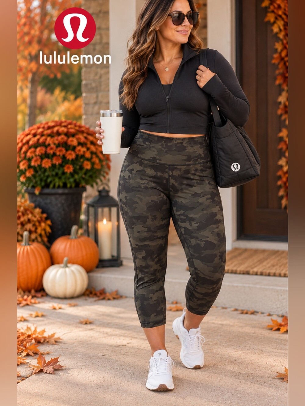 Lululemon Wunder Under Crop High Rise Luxtreme Camo Leggings Size 12